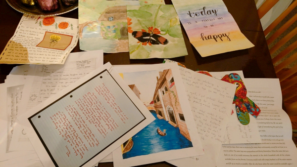 Letters and art to seniors Letters and art to seniors