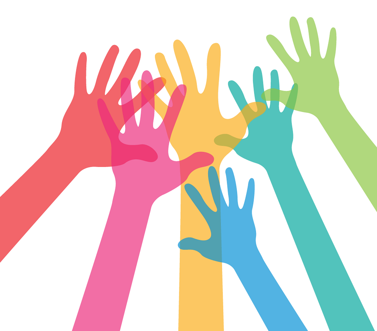 Individual donors Hands lifted up